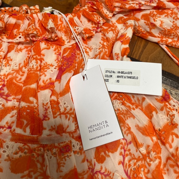 Designer Hemant & Nandita Bela Off the shoulder Maxi Dress - Picture 4 of 5